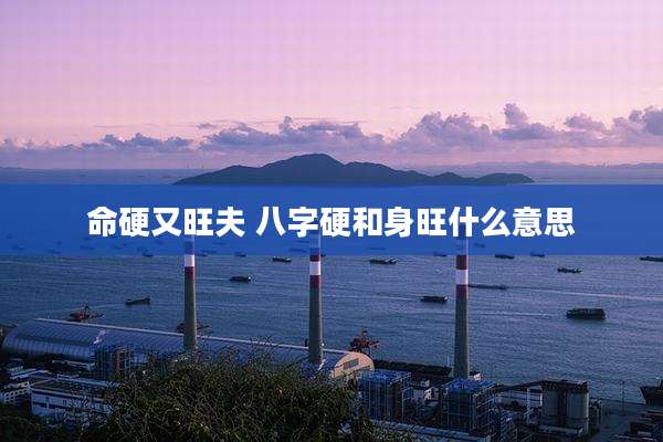 命硬又旺夫 八字硬和身旺什么意思