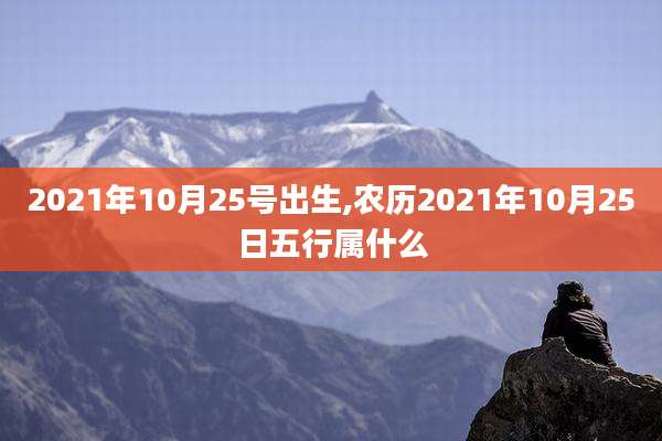 2021年10月25号出生,农历2021年10月25日五行属什么