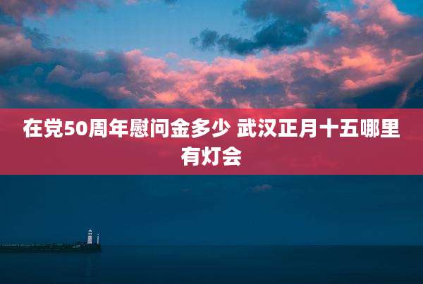 在党50周年慰问金多少 武汉正月十五哪里有灯会