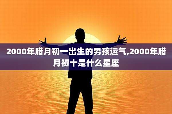 2000年腊月初一出生的男孩运气,2000年腊月初十是什么星座