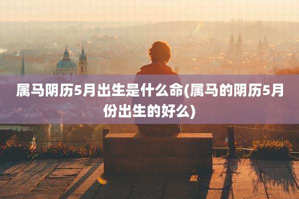 属马阴历5月出生是什么命(属马的阴历5月份出生的好么)