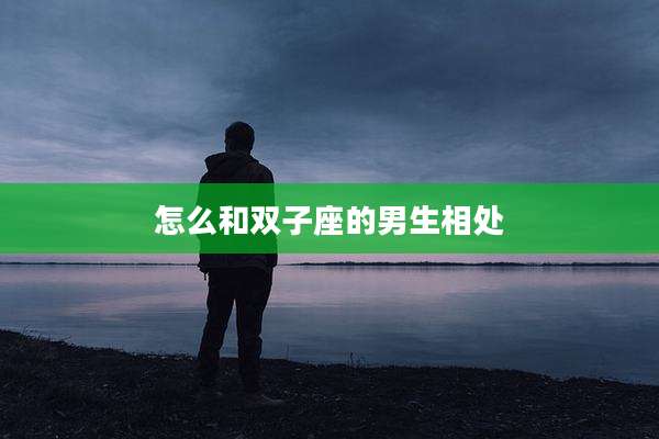 怎么和双子座的男生相处