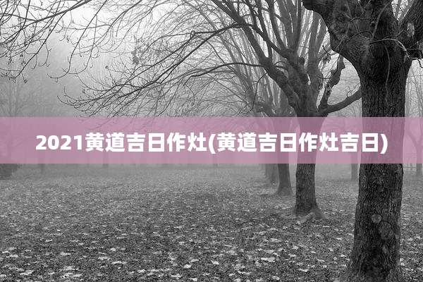 2021黄道吉日作灶(黄道吉日作灶吉日)