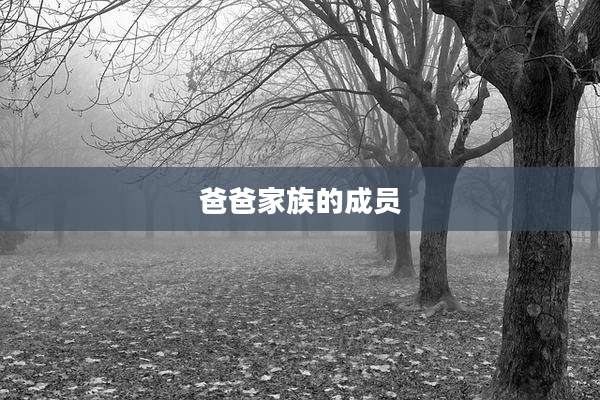 爸爸家族的成员