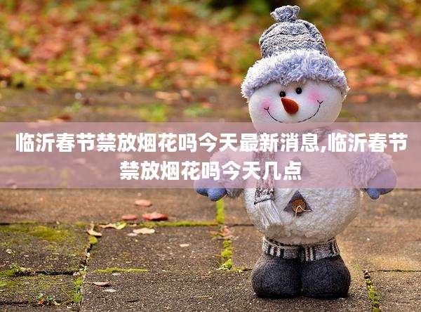 临沂春节禁放烟花吗今天最新消息,临沂春节禁放烟花吗今天几点
