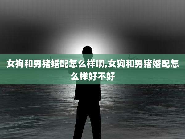 女狗和男猪婚配怎么样啊,女狗和男猪婚配怎么样好不好