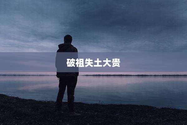 破祖失土大贵