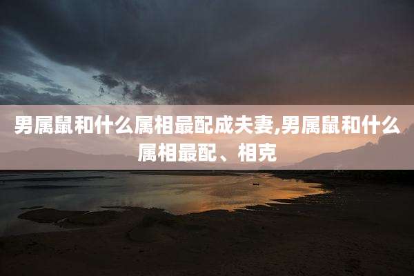 男属鼠和什么属相最配成夫妻,男属鼠和什么属相最配、相克