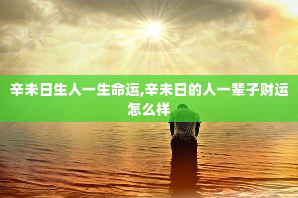 辛未日生人一生命运,辛未日的人一辈子财运怎么样