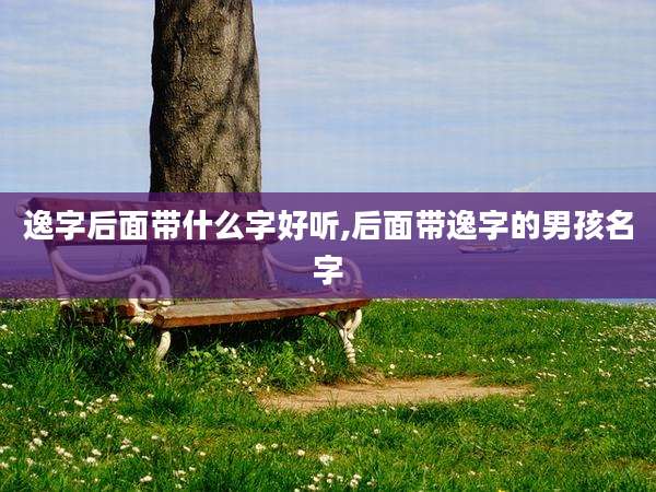 逸字后面带什么字好听,后面带逸字的男孩名字