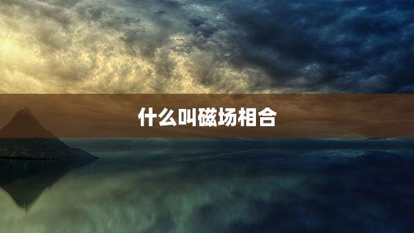 什么叫磁场相合