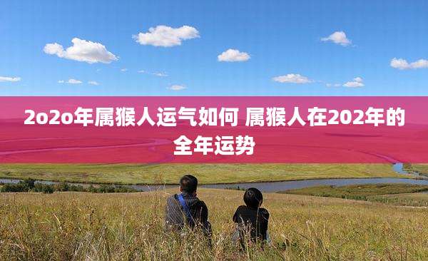 2o2o年属猴人运气如何 属猴人在202年的全年运势