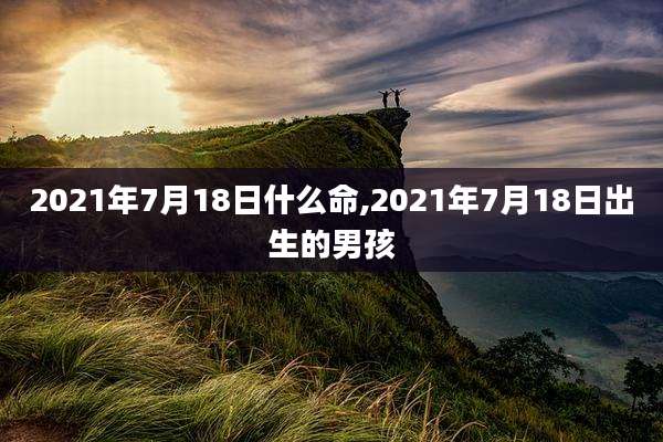 2021年7月18日什么命,2021年7月18日出生的男孩