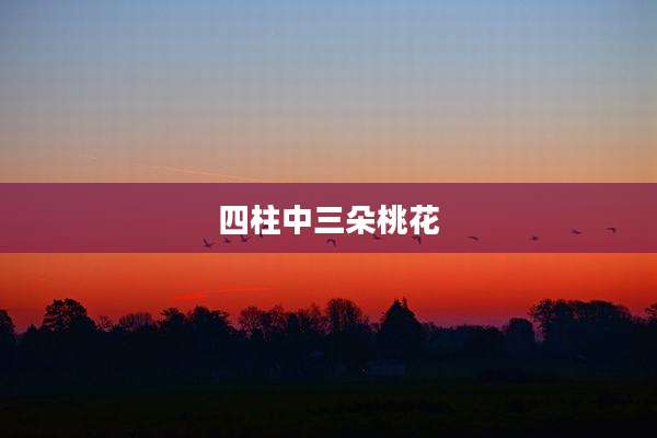 四柱中三朵桃花