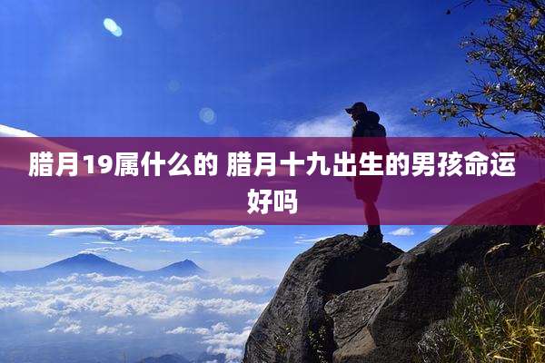 腊月19属什么的 腊月十九出生的男孩命运好吗