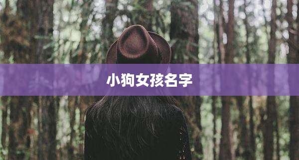 小狗女孩名字
