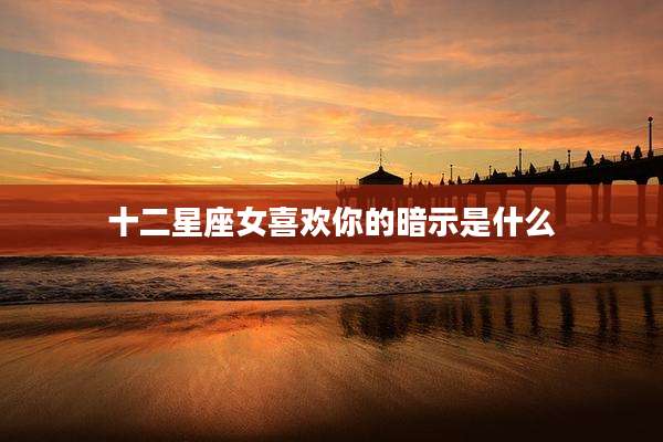 十二星座女喜欢你的暗示是什么