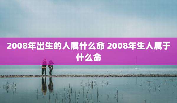 2008年出生的人属什么命 2008年生人属于什么命