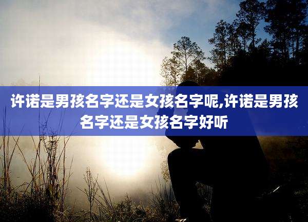 许诺是男孩名字还是女孩名字呢,许诺是男孩名字还是女孩名字好听