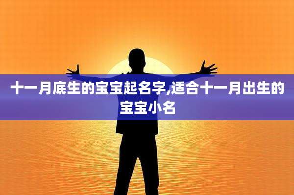 十一月底生的宝宝起名字,适合十一月出生的宝宝小名