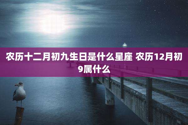 农历十二月初九生日是什么星座 农历12月初9属什么