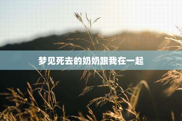 梦见死去的奶奶跟我在一起