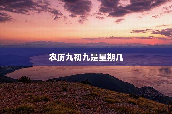 农历九初九是星期几