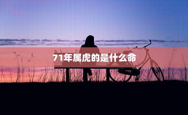 71年属虎的是什么命