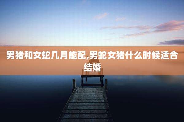 男猪和女蛇几月能配,男蛇女猪什么时候适合结婚