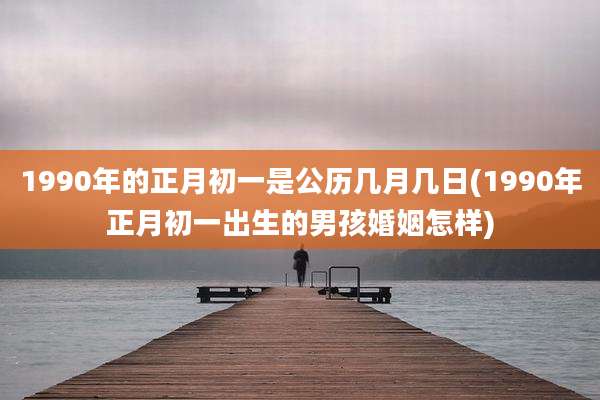 1990年的正月初一是公历几月几日(1990年正月初一出生的男孩婚姻怎样)