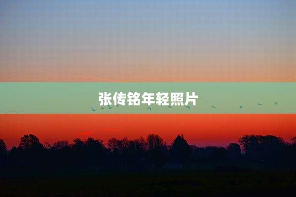 张传铭年轻照片