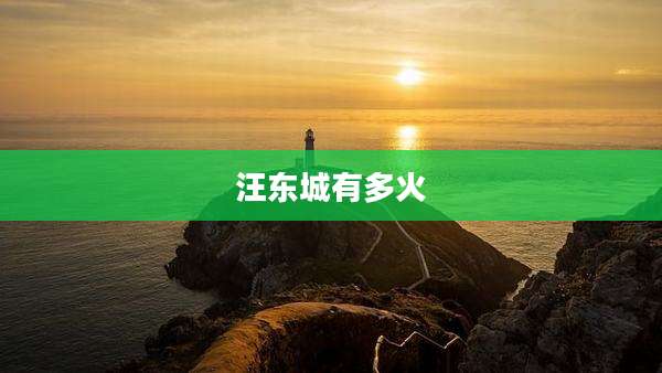 汪东城有多火