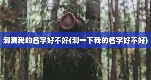 测测我的名字好不好(测一下我的名字好不好)