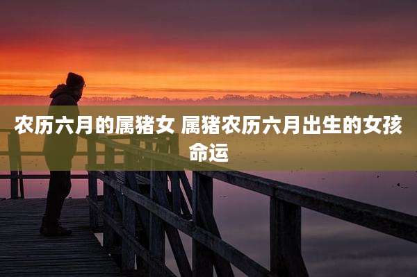 农历六月的属猪女 属猪农历六月出生的女孩命运