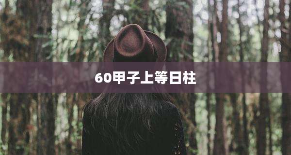 60甲子上等日柱