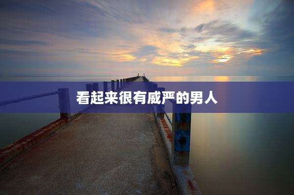 看起来很有威严的男人