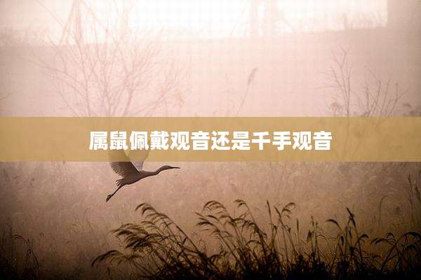 属鼠佩戴观音还是千手观音
