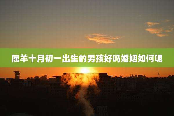 属羊十月初一出生的男孩好吗婚姻如何呢