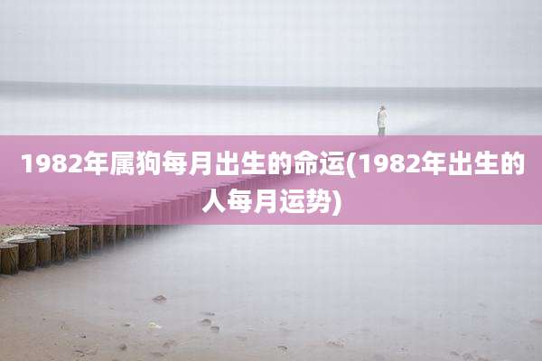 1982年属狗每月出生的命运(1982年出生的人每月运势)