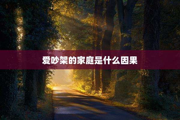 爱吵架的家庭是什么因果