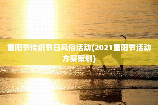 重阳节传统节日风俗活动(2021重阳节活动方案策划)