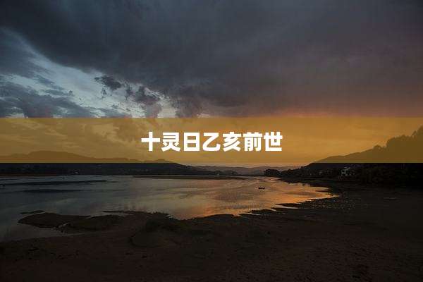 十灵日乙亥前世