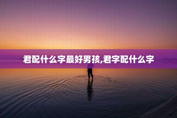 君配什么字最好男孩,君字配什么字