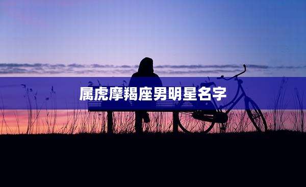 属虎摩羯座男明星名字