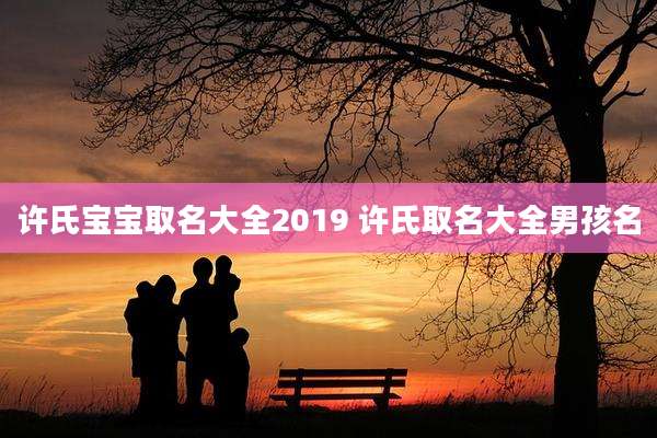 许氏宝宝取名大全2019 许氏取名大全男孩名