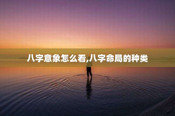 八字意象怎么看,八字命局的种类