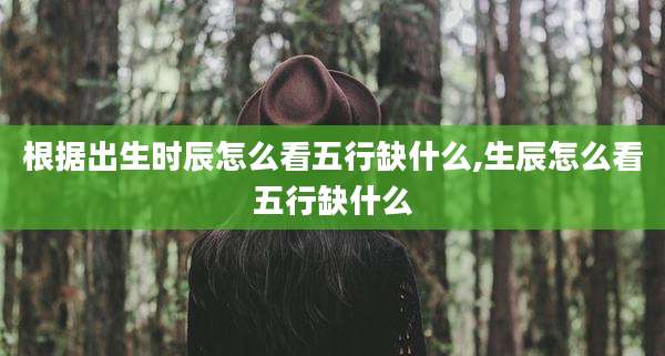 根据出生时辰怎么看五行缺什么,生辰怎么看五行缺什么