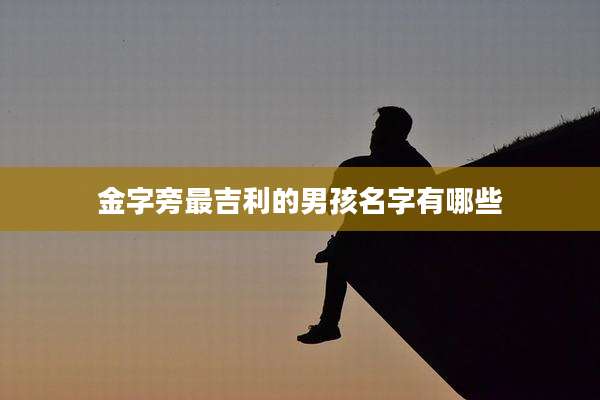 金字旁最吉利的男孩名字有哪些
