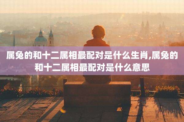 属兔的和十二属相最配对是什么生肖,属兔的和十二属相最配对是什么意思
