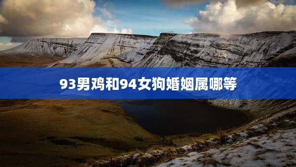 93男鸡和94女狗婚姻属哪等